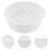 Kitchen Steamer Basket White Smooth-Edged for Pot 2