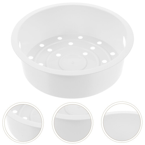 Kitchen Steamer Basket White Smooth-Edged for Pot 1