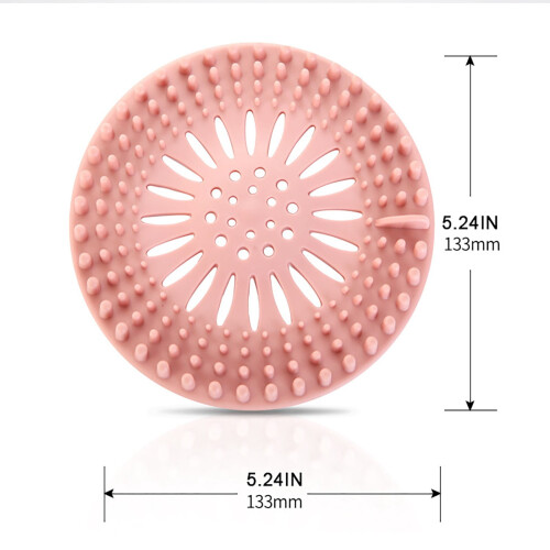 Bathroom Sink Filter Screen TPR 13x13cm Soft Fit 1