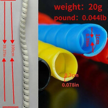 (Black) Wire Protective Sleeve, Spiral Cable Management Tube for Bicycle Scooter, Universal Fit Multiple Colors