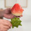 Strawberry Tea Pot Ceramic Sealed Storage Pot 4