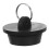 ROSENICE Bathtub Plug Black Rubber 1 Pack 6