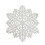 Snowflake Placemat Silver 38 cm 2
