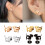 Teckel boucle d'oreille Unique Animal mode oreille-Or Rose 3