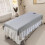 Salon Sofa Cover Gray with Face Hole Washable Soft 4