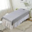 Salon Sofa Cover Gray with Face Hole Washable Soft 5