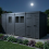13x6 Pent Composite Shed Tanalised (Single Door, With Windows) 3