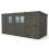 13x6 Pent Composite Shed Tanalised (Single Door, With Windows) 2