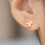 Teckel boucle d'oreille Unique Animal mode oreille-Or Rose 10