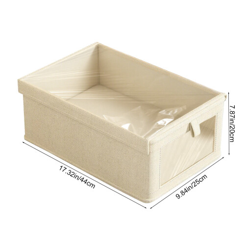 Karymi fabric clothing storage box with lid 1 unit 2