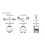 Captive Bead Ring BCR Ear Hoop 16G 6mm 10Pcs Rainbow 6