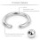 Captive Bead Ring BCR Ear Hoop 16G 6mm 10Pcs Rainbow 7