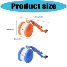 (Orange) Portable Electric Rolling Toy for Dogs Practical Plastic Interactive Dog Toy Rechargeable Compact Friendly Design Orange
