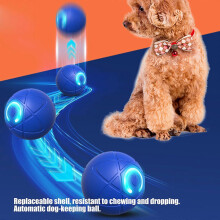 (Orange) Rechargeable Interactively Rolling Balls For Pet That Automatically Moving And Changes Direction For Fun Exercise Orange