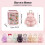(Blue) Easter Handmade Soft Plush Bunny Keychain Cute Rabbit Keyring Bag Charm Pendant Party Gift 2