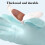 Latex Waterproof Dishwashing Gloves Medium Long Cuff Flock 5
