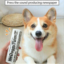 (Sound Paper) 2025 Dog Squeaky Toy Creative Simulation Newspaper Bite Resistant Dog Chewing Toy