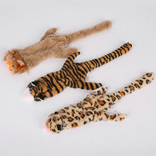 Dog Squeaky Toys Flat Lion Plush for Exercise and Fun 2Pcs