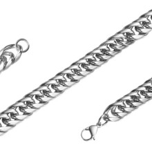 Stainless Steel Curb Necklace 11mm 101cm