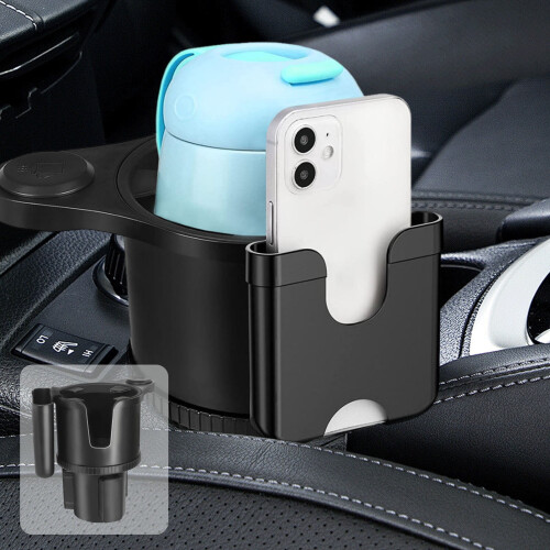 Car Cup Holder Expander with Phone Mount 1