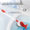 Ensemble brosse de toilette murale flexible avec couvercle 4