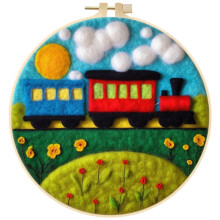 Wool Felt Painting Kit for Beginners with Frame Tools and