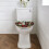 Weihnachtlicher Toilettendeckelbezug in Pferdeform mit elastischem Rand 2
