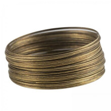 Memory Wire Jewelry Loops 4x50 Bronze