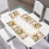 Ensemble de sets de table modernes et doux – Motif colibri et fleur, 2