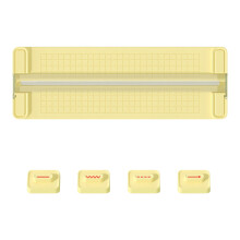Paper Trimmer with Straight Dotted Wavy Crease Lines 4-in-1