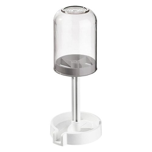 Porte-brosse à dents avec couvercle gris 1 pièce 1