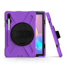Galaxy Tab S6 Magnetic Pen Sleeve Stand Case Purple