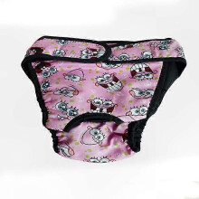 (S, Camouflage) Reusable Washable Dog Diapers for Female Pets Menstruation Underwear Sanitary Pants for Large Dogs