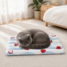 (XS, Blue) Cooling Gel Pet Mat, Waterproof Dog Cooling Mat Bed, Summer Pet Cooler Pad for Cats Dogs Home Car Travel Use