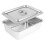Hotel Pan Rectangular Metal Steamer Pan with Lid 4 Inch Deep 1
