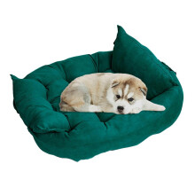 (Green M) Soft Sofa Pet Cat Dog Bed Comfortable Warm Pet Bed Sleeping Bed Cushion Bed