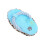 Plush Dog Squeaky Toy Slipper Shape for Chewing 3Pcs Blue Set 1