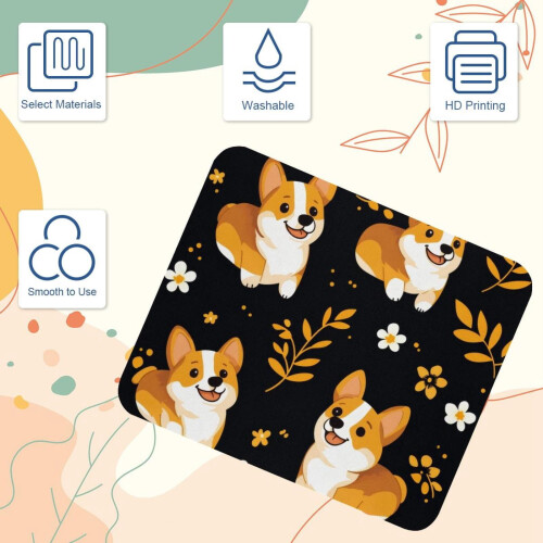 Ποντίκι Corgi με Λουλούδια για Σκύλους 21x25cm Αντιολισθητικό 2