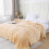 Fleece Blanket Beige King Size 19.68x27.55 Inches 1