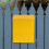 Yellow Iron Decorative Mailbox with Post European Style 4