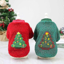 (XL, 5) Christmas Dog Clothes Pet Apparel Santa Tree Outfits For Small Dogs Teddy Costume QYSLV
