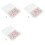 300Pcs Rose Gold Push Pins ThumbTacks Transparent Plastic Round  Map Tacks 1