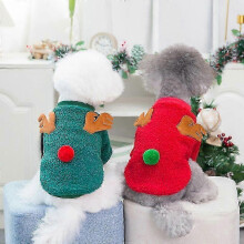 (XXL, 2) Christmas Dog Clothes Pet Apparel Santa Tree Outfits For Small Dogs Teddy Costume QYSLV