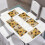 Ensemble de 4 sets de table Tournesol Papillon 30 x 45 cm 4