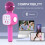 Bluetooth Karaoke Microphone Pink 3