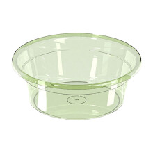 DAMAI Clear Round Washbasin Portable Thickened Tub 1pc