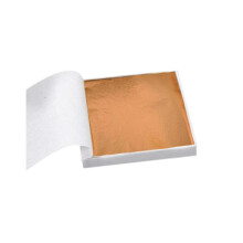 Rose Gold Leaf Foil Sheets 3.15 x 3.35 in 100 pcs