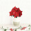 Red Plastic Poinsettia Flowers Flexible 35cm 4