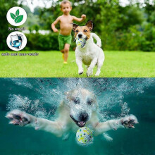 Dog Ball, Rubber Dog Ball, Indestructible Dog Ball, Hard Rubber Chew Toy, Clean Teeth, Play, Train