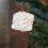 Shatterproof Christmas Tree Pendant White Ornament with 5